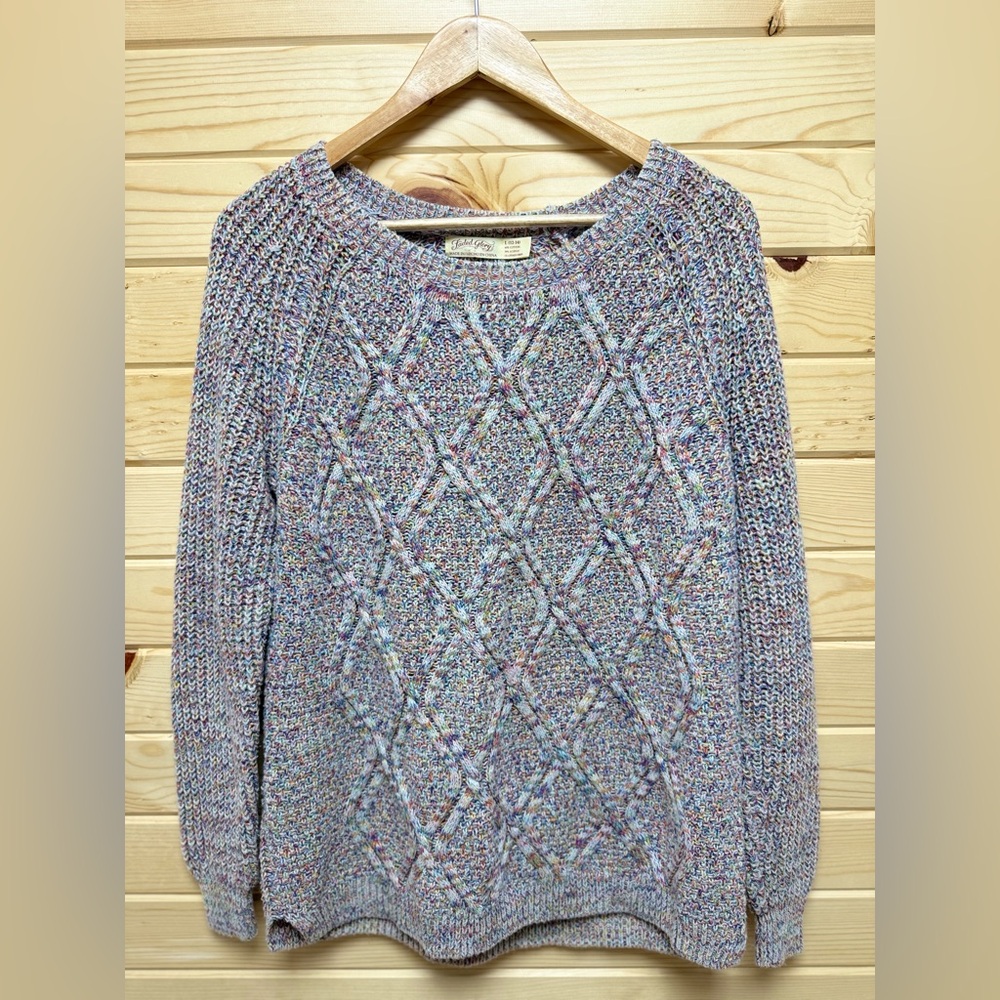 Faded Glory Pastel Knit Sweater Women’s Large